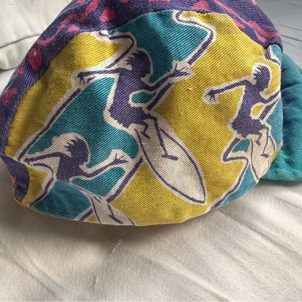 VTG 1991 Wendy’s Summer Fun YOUTH Painter Cap Hat 90s Neon Kids - AS IS